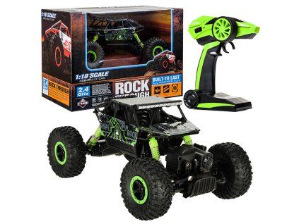 RC auto Rock Crawler HB 2.4GHz 1:18 zelené