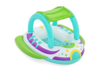 Nafukovací dětský člun se stříškou 107 x 112 cm BESTWAY 1