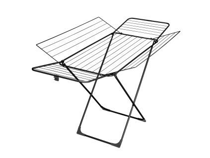 Černý sušák na prádlo Black Edition H300 183 x 99 x 96 cm VELKEA
