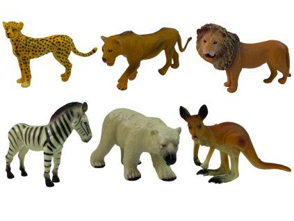 Sada figurek afrických zvířat