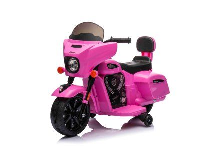 Dětská elektrická motorka Chopper INDIAN růžové