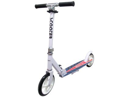 Velká skládací koloběžka Scooter R-sport bílá