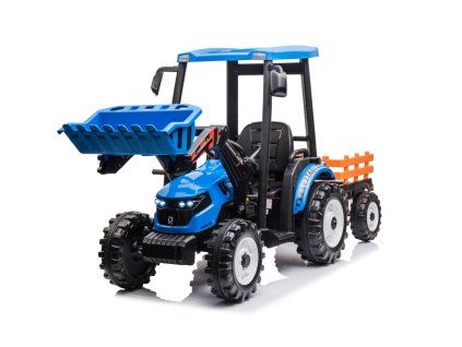 Elektrický traktor Mega D68 s přívěsem modrý