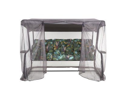 Zahradní houpačka s moskytiérou a s bočními stolky Celebes Plus Black Edition G058-02PB PATIO