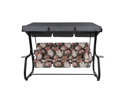 Zahradní houpačka Rimini Black Edition s bočními stolky A101-23PB PATIO