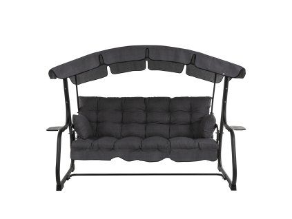 Zahradní houpačka Ravenna Black Editon s bočními stolky H024-07IB PATIO