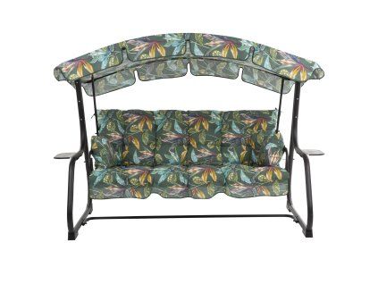Zahradní houpačka Ravenna Black Editon s bočními stolky G058-02PB PATIO