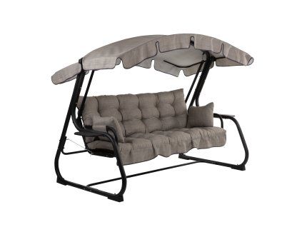 Zahradní houpačka Ravenna Black Editon s bočními stolky H024-04IB PATIO