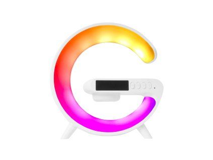 Aga RGB LED Lampa 5v1 s bezdrátovou nabíječkou Bílá