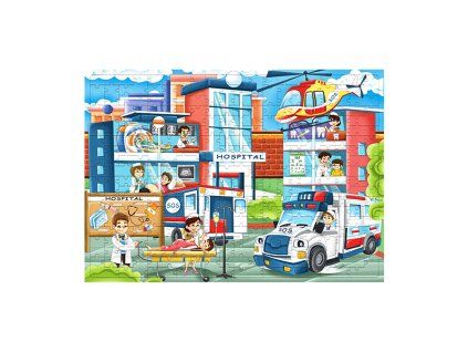 Aga4Kids Dětské puzzle Nemocnice 172 dílků