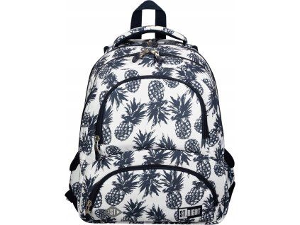 St.RIGHT Školní batoh čtyřkomorový Pineapples