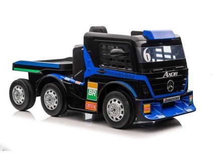 Elektrické autíčko Mercedes + Návěs XMX622B LCD Tmavě modré