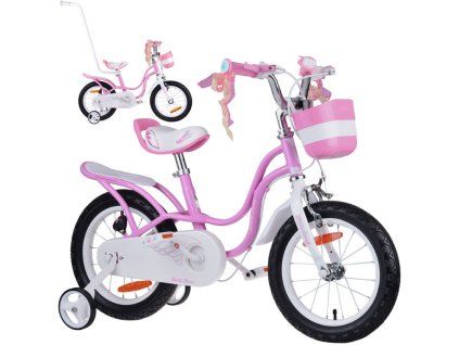 Dětské kolo RoyalBaby Little Swan 14" s balančními kolečky