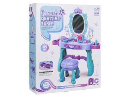 Toaletní stolek Kouzelný pro Princeznu Fialový