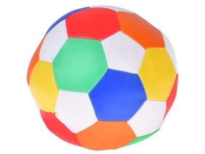 Plyšový míček barevný z ekokůže 15 cm