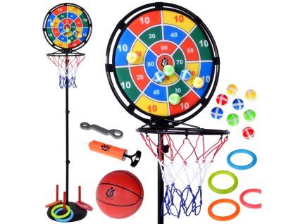 Sportovní sada 3v1 Basketbalový stojan + příslušenství