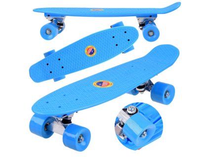 Skateboard Fiszka do 50 kg Modrý