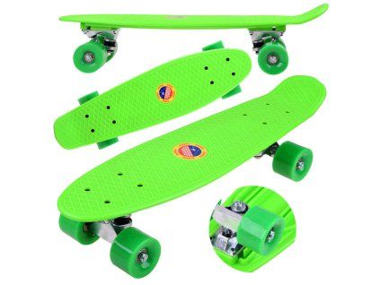 Skateboard FISZKA do 50 kg ZELENÝ