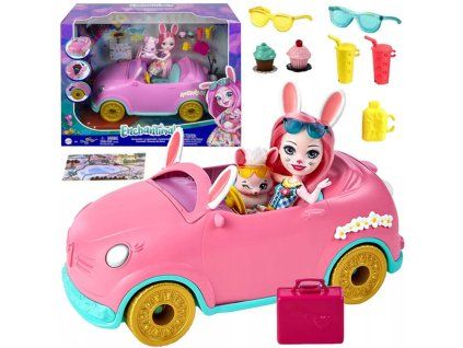 Panenka Enchantimals Bree Bunnymobile králičí auto