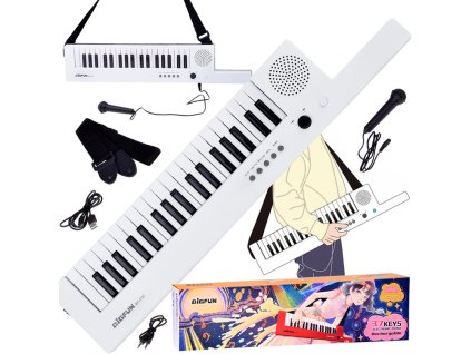 Elektronické varhany Keyboard s rukojetí + mikrofon 37 kláves