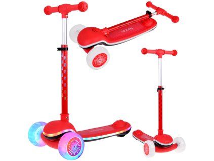 Balanční koloběžka SCOOTER 3kolová Barevná světýlka