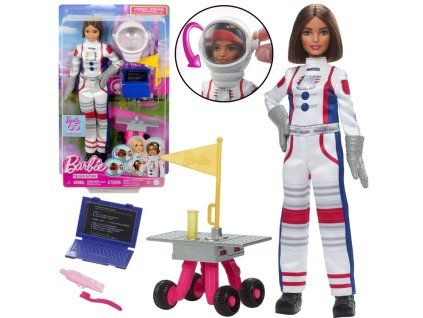 Panenka Mattel Barbie You Can Be Anything ASTRONAUTKA + doplňky