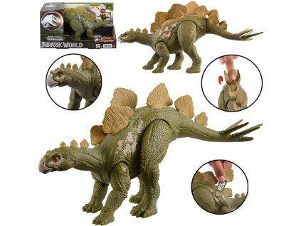 Dinosaurus Mattel Jurassic World Hesperosaurus divoký řev pohyblivé prvky