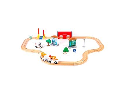 Aga4Kids Dřevěná vláčkodráha DS5647