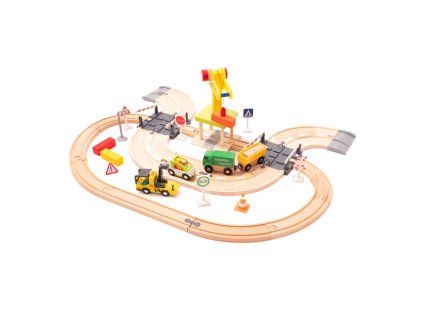 Aga4Kids Dřevěná vláčkodráha 36 dílů DS5642