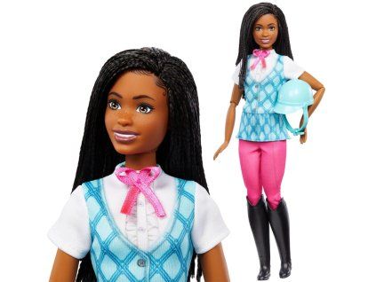 Panenka Mattel Barbie Mysteries módní žokejka Brooklyn