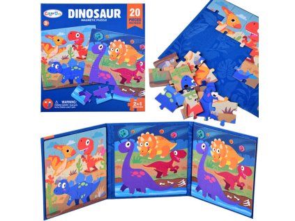 Knížka Magnetické puzzle Dinosauři 40