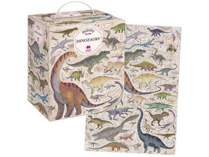 Puzzle CzuCzu Puzzlove Dinosauři 200 dílků