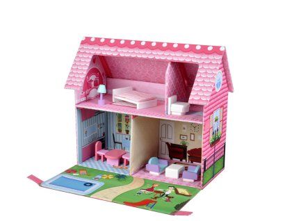 Aga4Kids Skládací domeček pro panenky GLORIA