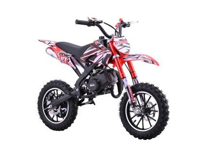 Dětská benzínová motorka STORM 49 ccm červená