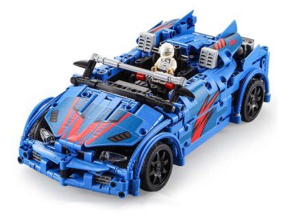 Technická stavebnice Dálkově ovládané auto CaDA Crush Racing Car 585 dílků s katapultem