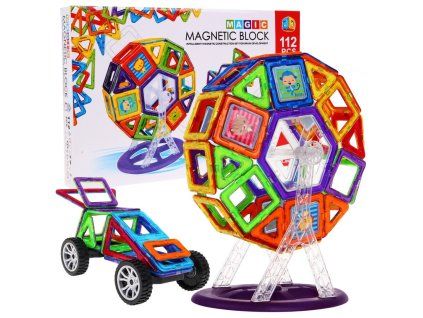 Stavebnice Magická Magnetická 112 dílků
