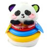Senzorická hračka Tumbler Panda Kousátka Chrastítko 2