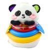 Senzorická hračka Tumbler Panda Kousátka Chrastítko