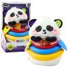 Senzorická hračka Tumbler Panda Kousátka Chrastítko
