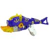 Dětská pistole Dinobots 2v1 Dinosaurus na šipky Fialový Triceratops Terč
