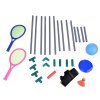 Sportovní sada Síť na volejbal Míč Badminton disk 3v1