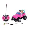 RC auto pro panenky + figurka chlapec a holčička růžové