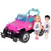 RC auto pro panenky + figurka chlapec a holčička růžové