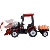 TRAKTOR Velký elektrický pro děti s přívěsem a lžící