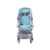 Kočárek pro panenky Multifunkční hluboký 4v1 tyrkysový 11