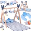Hrací podložka Baby Gym Dřevěná Hrazdička Vzdělávací