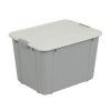 Světle šedý box s víkem Velur 30 l BRANQ