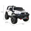 Elektrické autíčko Toyota Hilux pro 2 osoby bílé