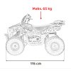 Benzínová čtyřkolka SIRIUS 49 ccm Černá 21