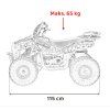 Benzínová Čtyřkolka SIRIUS 49 ccm modrá 22